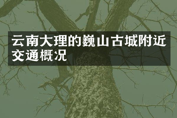 云南大理的巍山古城附近交通概况