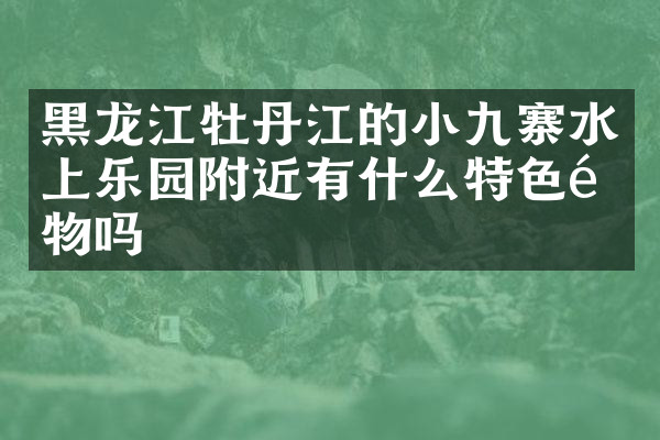 黑龙江牡丹江的小九寨水上乐园附近有什么特色食物吗