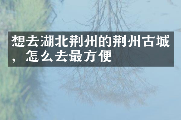 想去湖北荆州的荆州古城，怎么去最方便