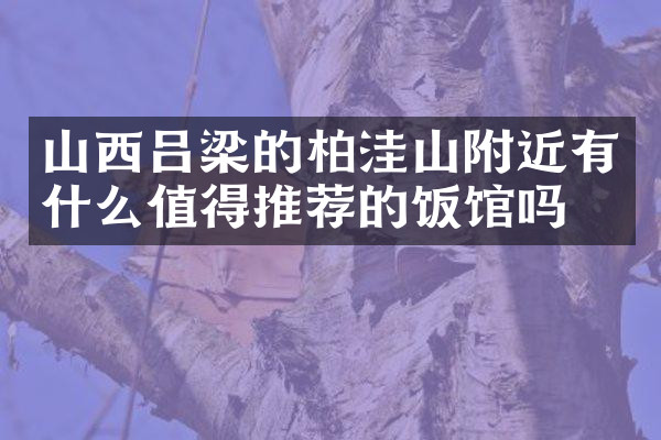 山西吕梁的柏洼山附近有什么值得推荐的饭馆吗