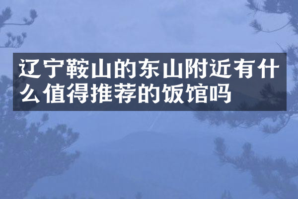 辽宁鞍山的东山附近有什么值得推荐的饭馆吗