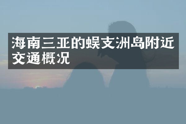 海南三亚的蜈支洲岛附近交通概况
