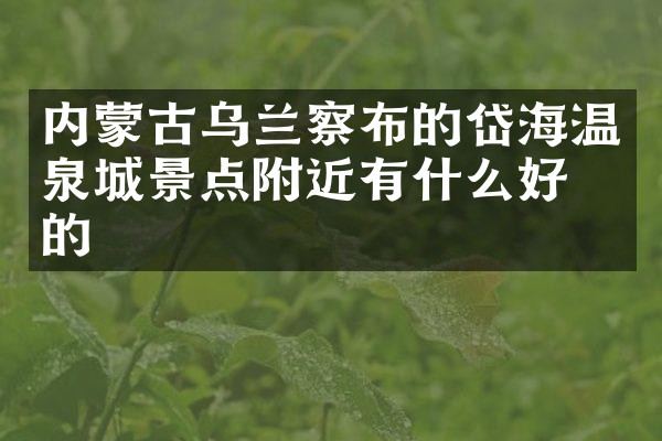 内蒙古乌兰察布的岱海温泉城景点附近有什么好吃的
