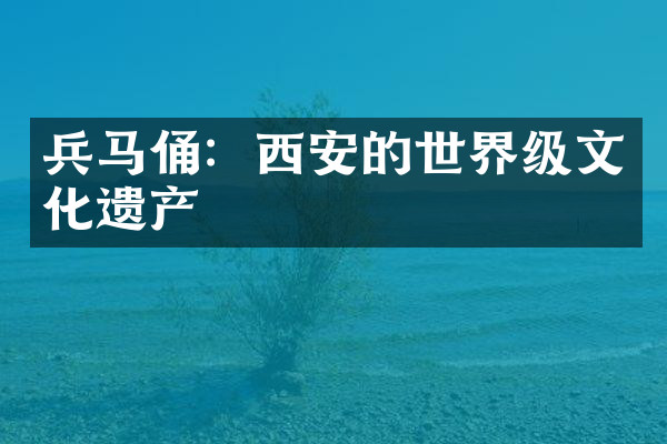 兵马俑：西安的世界级文化遗产