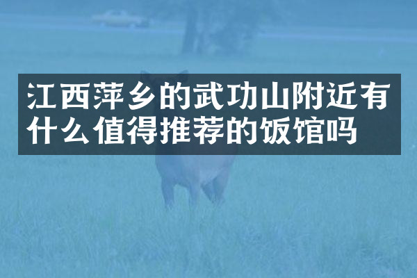 江西萍乡的武功山附近有什么值得推荐的饭馆吗