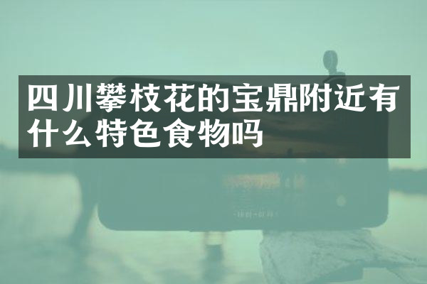 四川攀枝花的宝鼎附近有什么特色食物吗