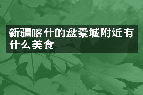 新疆喀什的盘橐城附近有什么美食