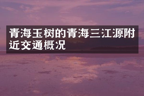 青海玉树的青海三江源附近交通概况