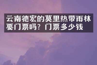 云南德宏的莫里热带雨林要门票吗？门票多少钱？