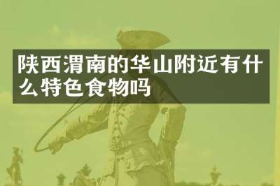 陕西渭南的华山附近有什么特色食物吗