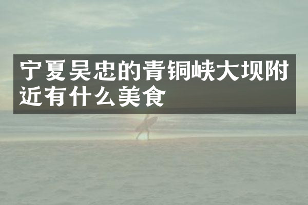 宁夏吴忠的青铜峡大坝附近有什么美食