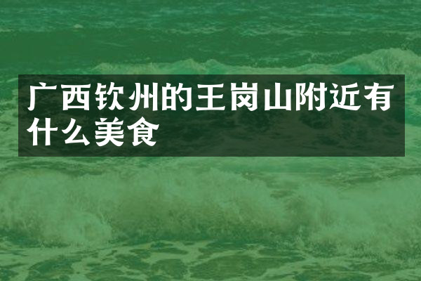 广西钦州的王岗山附近有什么美食