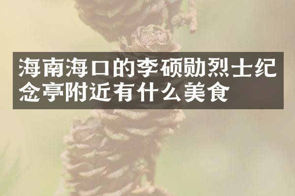 海南海口的李硕勋烈士纪念亭附近有什么美食