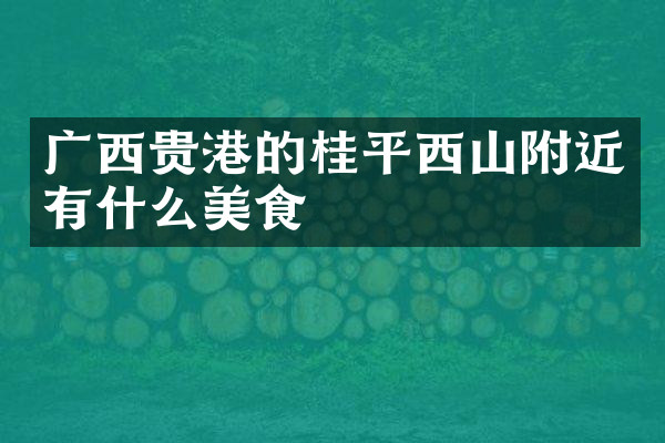 广西贵港的桂平西山附近有什么美食