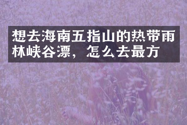 想去海南五指山的热带雨林峡谷漂，怎么去最方便