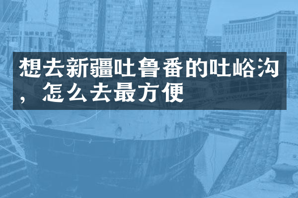 想去新疆吐鲁番的吐峪沟，怎么去最方便