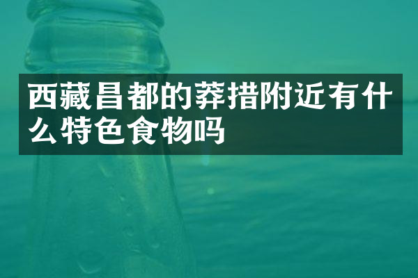 西藏昌都的莽措附近有什么特色食物吗