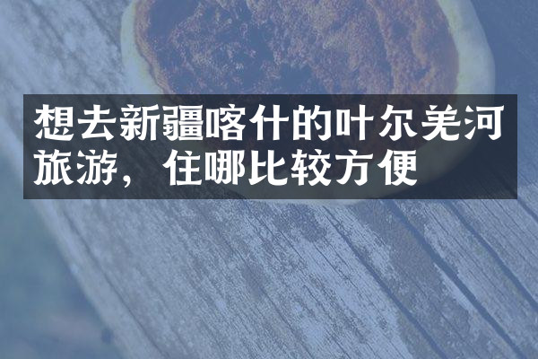 想去新疆喀什的叶尔羌河旅游，住哪比较方便