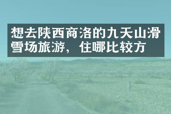 想去陕西商洛的九天山滑雪场旅游，住哪比较方便
