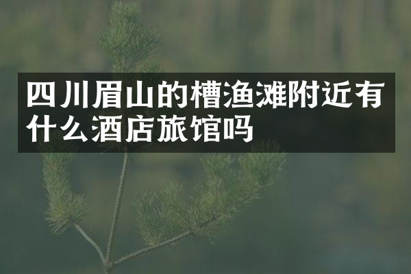 四川眉山的槽渔滩附近有什么酒店旅馆吗