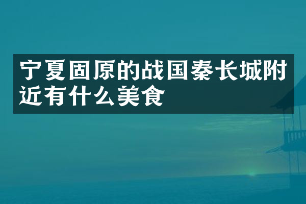 宁夏固原的战国秦长城附近有什么美食