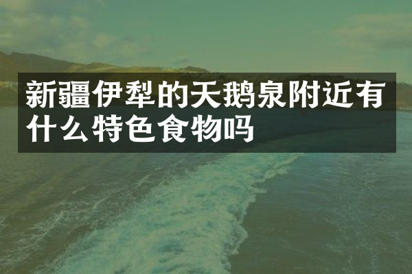 新疆伊犁的天鹅泉附近有什么特色食物吗