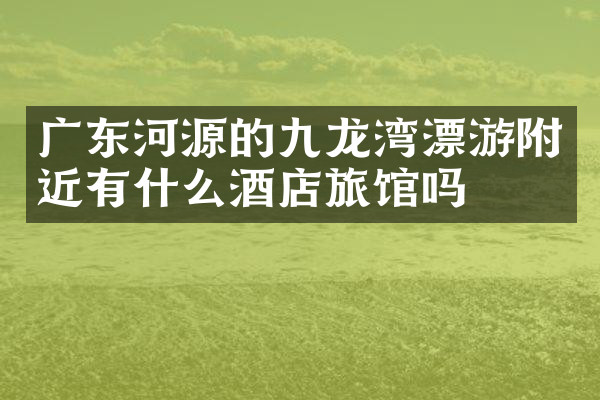 广东河源的九龙湾漂游附近有什么酒店旅馆吗
