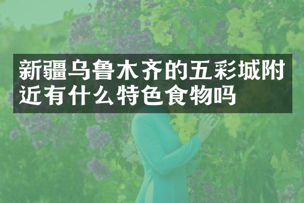 新疆乌鲁木齐的五彩城附近有什么特色食物吗