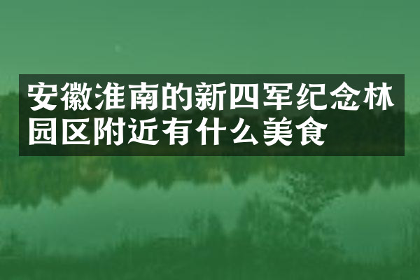 安徽淮南的新四军纪念林园区附近有什么美食