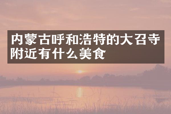 内蒙古呼和浩特的大召寺附近有什么美食