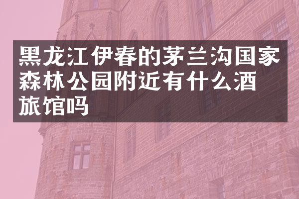 黑龙江伊春的茅兰沟国家森林公园附近有什么酒店旅馆吗