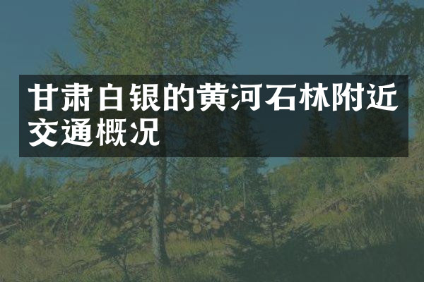 甘肃白银的黄河石林附近交通概况