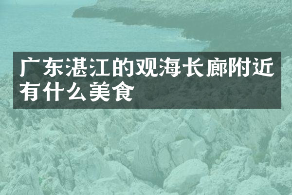 广东湛江的观海长廊附近有什么美食