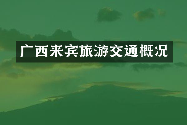 广西来宾旅游交通概况