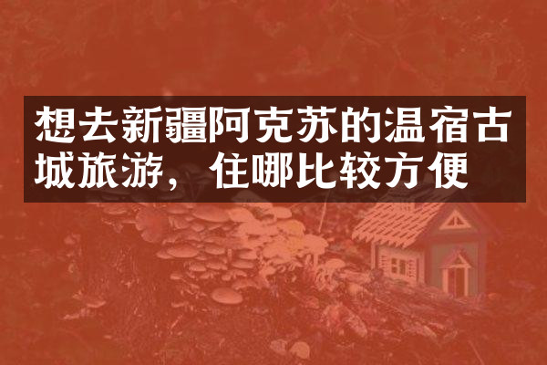想去新疆阿克苏的温宿古城旅游，住哪比较方便