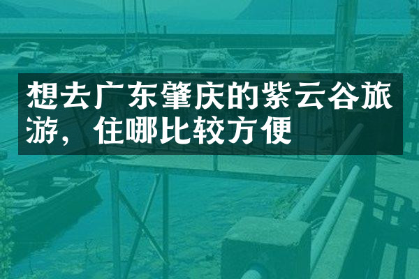 想去广东肇庆的紫云谷旅游，住哪比较方便