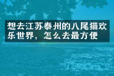 想去江苏泰州的八尾猫欢乐世界，怎么去最方便