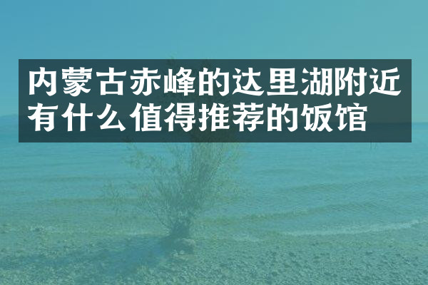内蒙古赤峰的达里湖附近有什么值得推荐的饭馆吗
