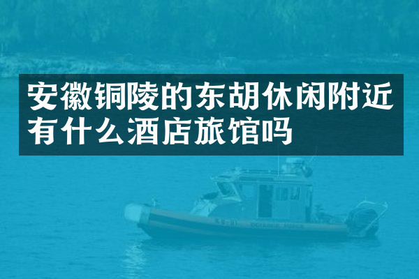 安徽铜陵的东胡休闲附近有什么酒店旅馆吗