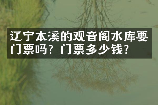 辽宁本溪的观音阁水库要门票吗？门票多少钱？