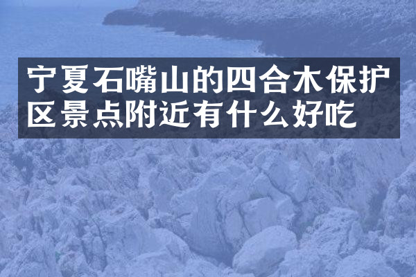 宁夏石嘴山的四合木保护区景点附近有什么好吃的