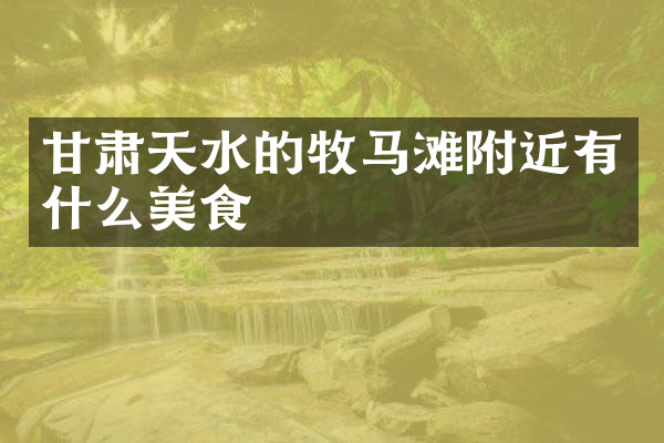 甘肃天水的牧马滩附近有什么美食