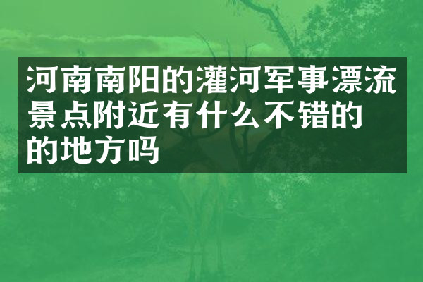 河南南阳的灌河军事漂流景点附近有什么不错的住的地方吗