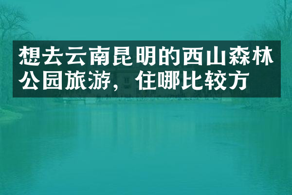 想去云南昆明的西山森林公园旅游，住哪比较方便