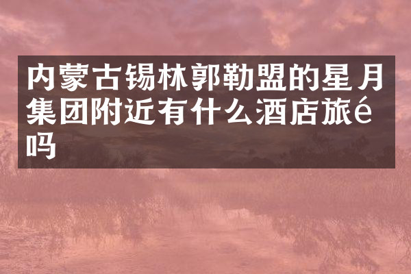 内蒙古锡林郭勒盟的星月集团附近有什么酒店旅馆吗