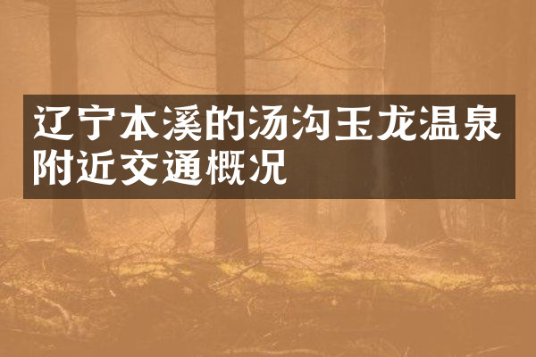 辽宁本溪的汤沟玉龙温泉附近交通概况