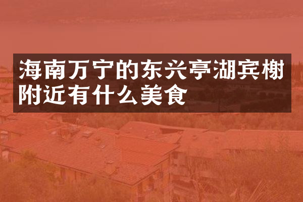 海南万宁的东兴亭湖宾榭附近有什么美食