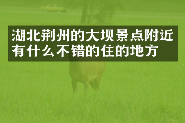 湖北荆州的大坝景点附近有什么不错的住的地方吗