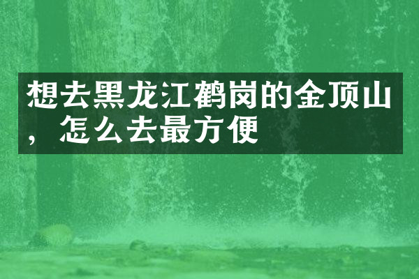 想去黑龙江鹤岗的金顶山，怎么去最方便