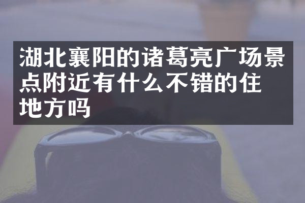 湖北襄阳的诸葛亮广场景点附近有什么不错的住的地方吗